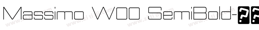 Massimo W00 SemiBold字体转换 Massimo W00 SemiBold字体转换